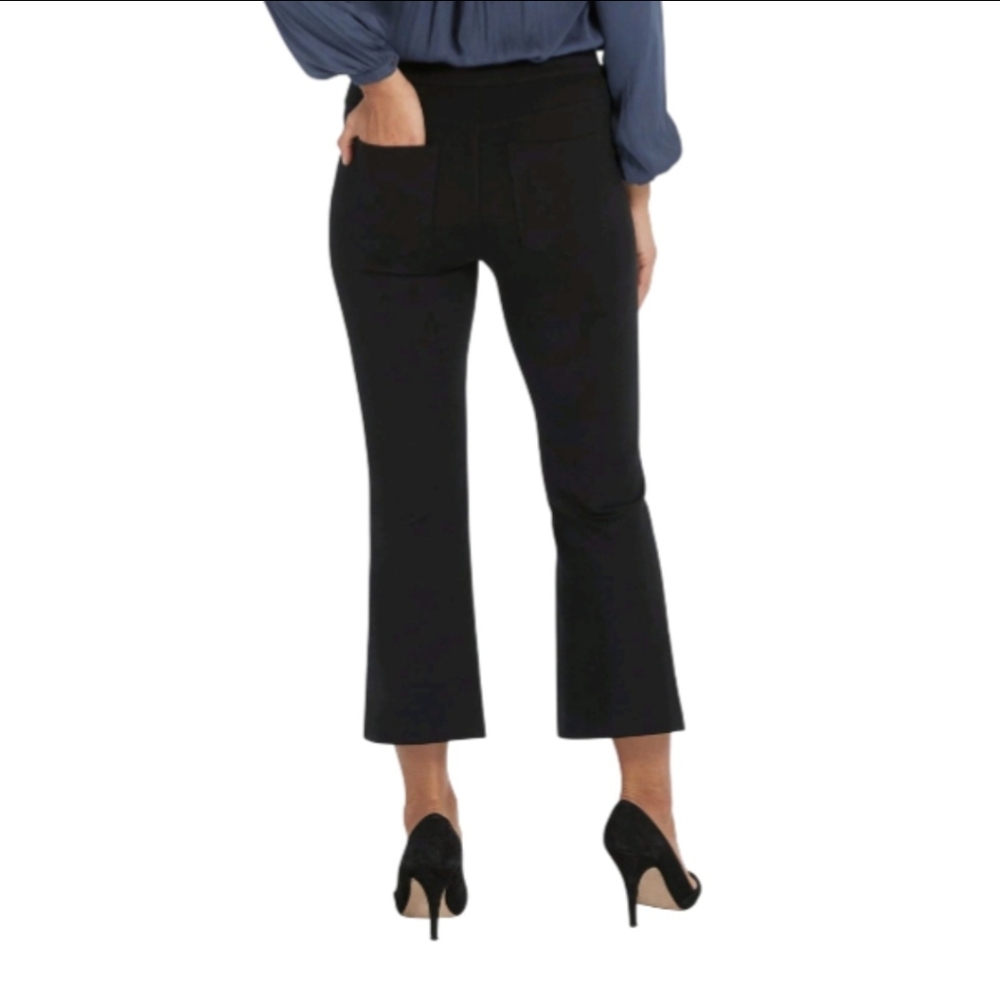 SPANX The Perfect Cropped Flare Black Ponte Pants 20260R   Women Size Large - Picture 2 of 16